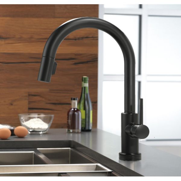Delta Trinsic Single-Handle Pull-Down Kitchen Faucet w/ Touch2O