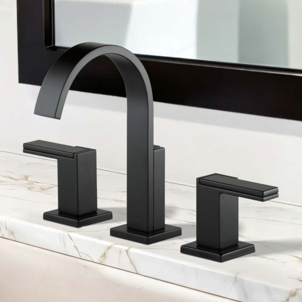 Brizo Siderna Widespread Bathroom Faucet with Metal Pop-Up, 1.2
