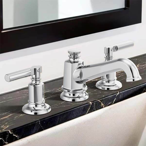 Brizo Invari Two-Handle Widespread Bathroom Faucet With Pop-Up
