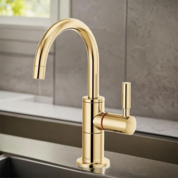 Brizo Single-Handle Instant Hot Water Faucet with Arc Spout, 1.0