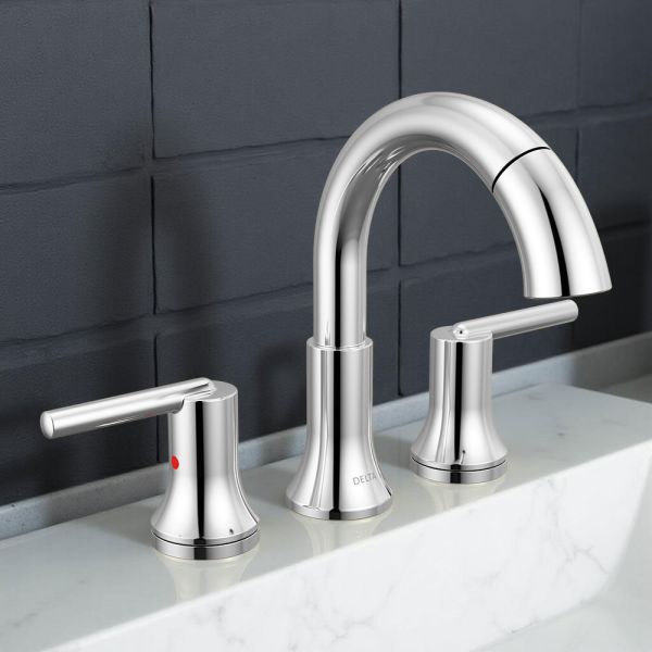Delta Trinsic Two-Handle Pull-Down Bathroom Faucet with MagnaTite