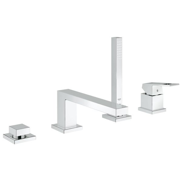 Grohe Eurocube Single-Handle Diverter Roman Tub Faucet with Hand