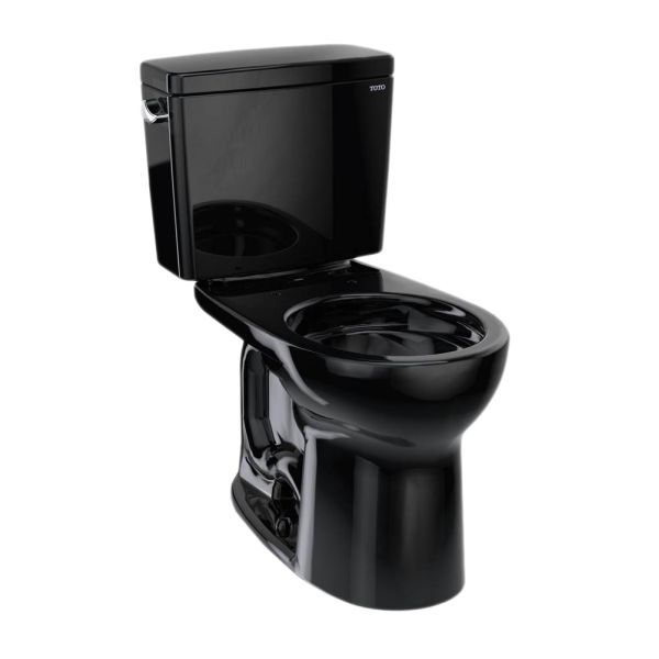 TOTO 21 Drake Round ADA Two-Piece Toilet, 1.6 GPF, Ebony