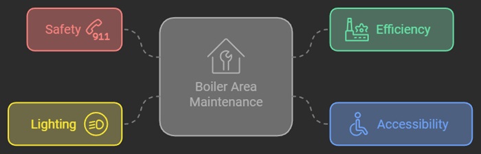 infographic about Keeping the Boiler Area Clean and Accessible