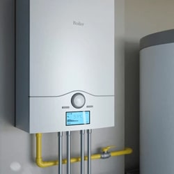 image of a boiler installation. learn how to choose the Best Energy Efficient Boiler