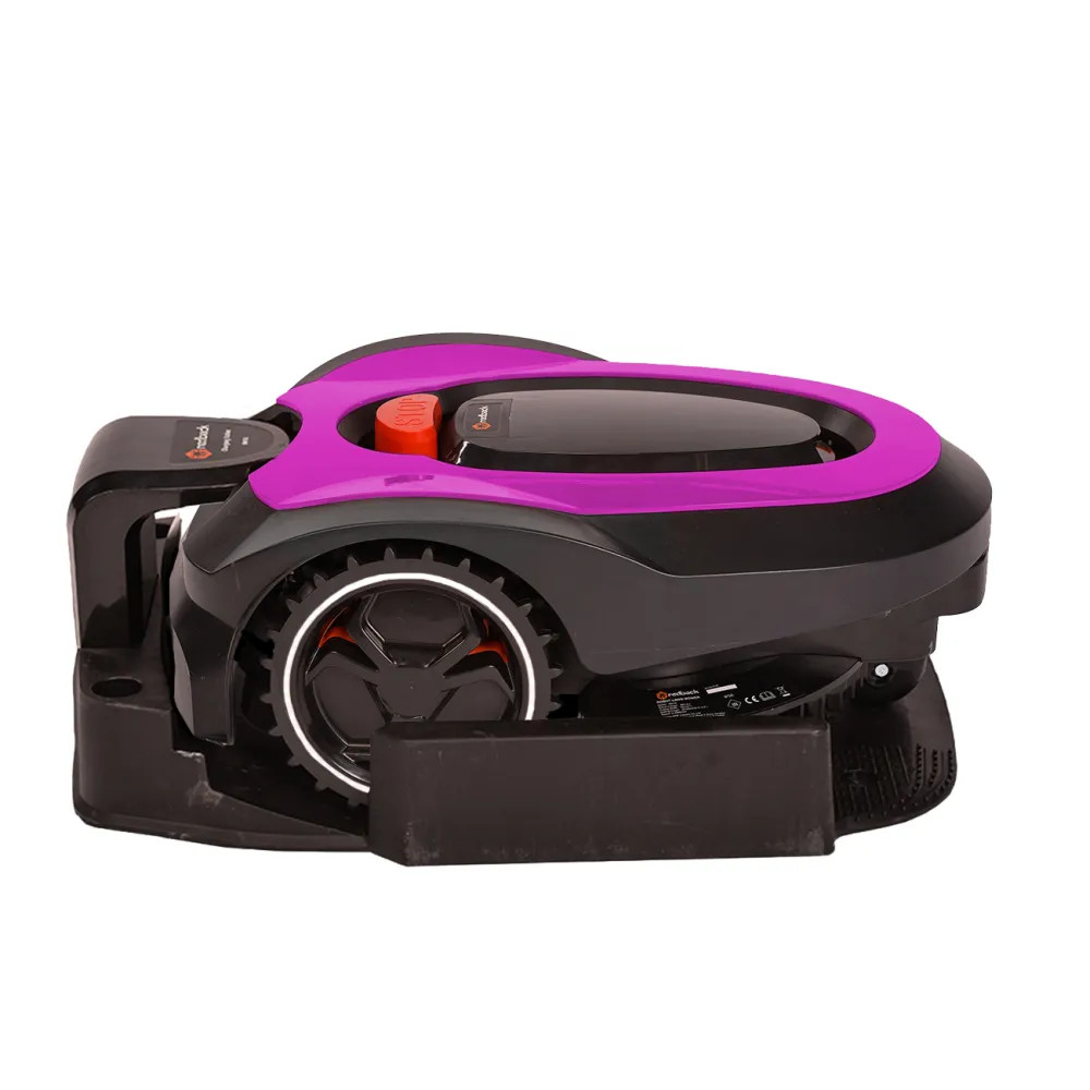 MowRo RM18 PINK 28V Robot Lawn Mower with Install Kit and 2.0Ah Battery