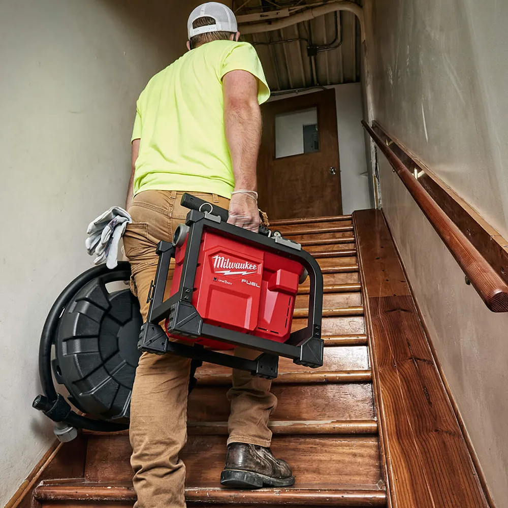 Milwaukee M18 FUEL Cordless Sectional Machine for 5 8 and 7 8 Cable and 1 1 4 6 Drain Lines 2818 21