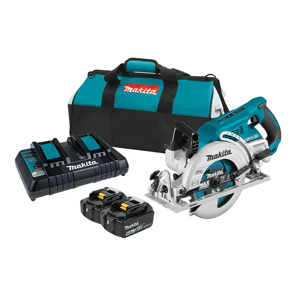 Makita 36V Rear Handle Circular Saw Kit XSR01PT PlumbersStock