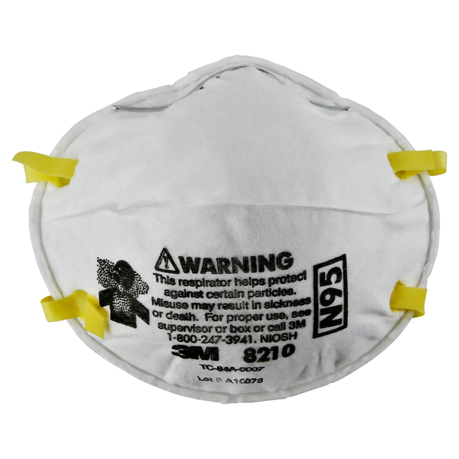 3M 8210PB1-A/8210+ 3M 8210 N95 Tekk Particulate Respirator, Box of 20