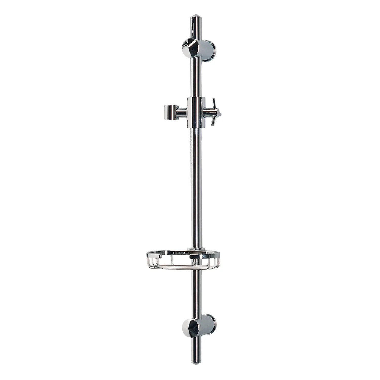 Pulse 1010-CH Pulse 1010-CH Adjustable Hand Shower Chrome Slide Bar, Brass Handle