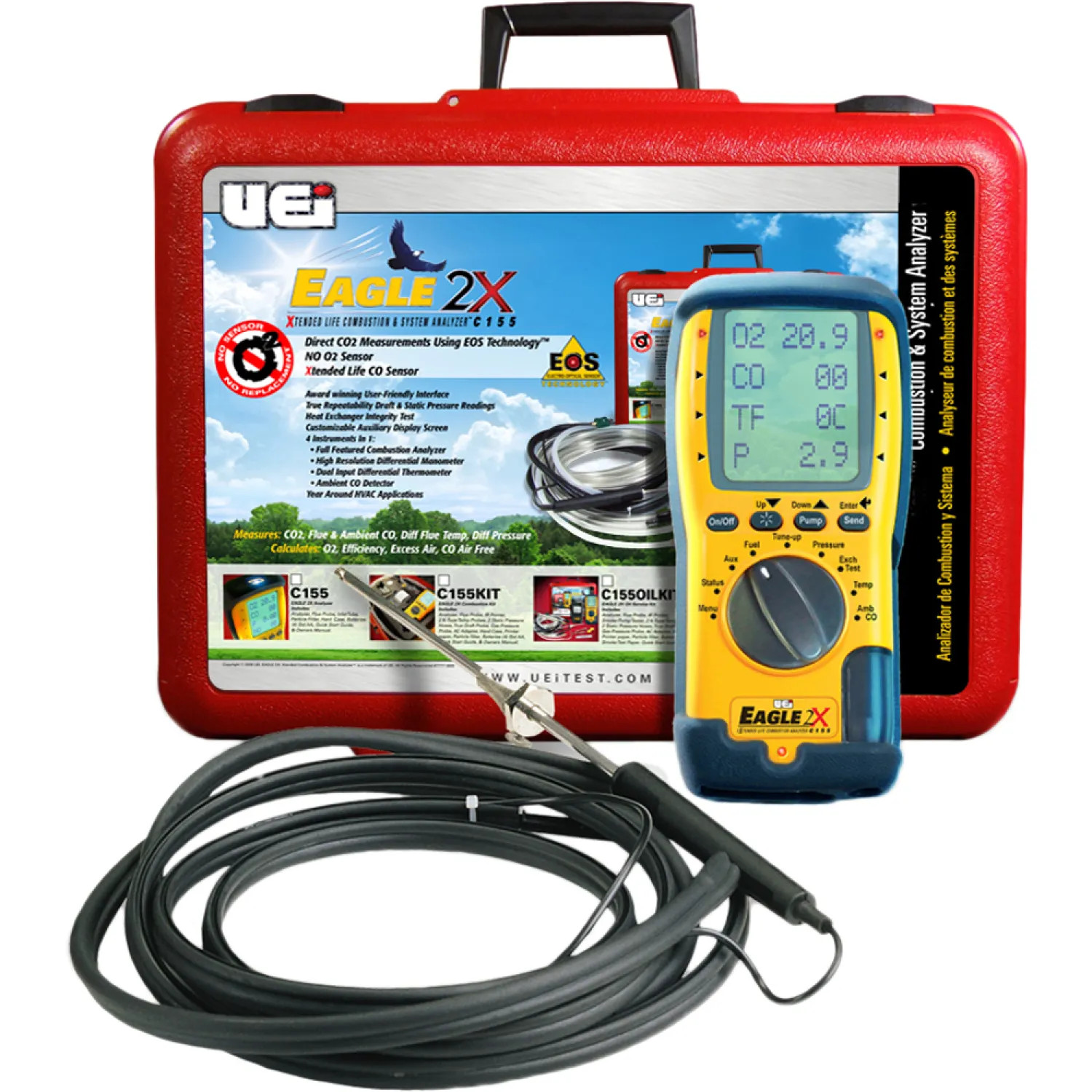Uei C155 UEI C155 Eagle 2X Combustion Analyzer