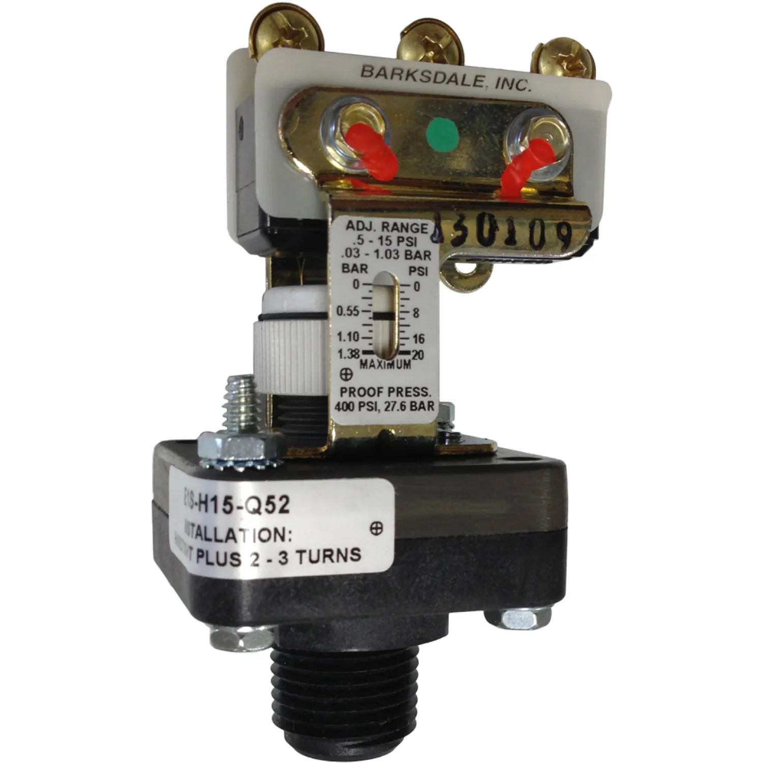 Valley 0315994 VALLEY 0315994 LOW RANGE PRESSURE SWITCH 0.6-15 PSI