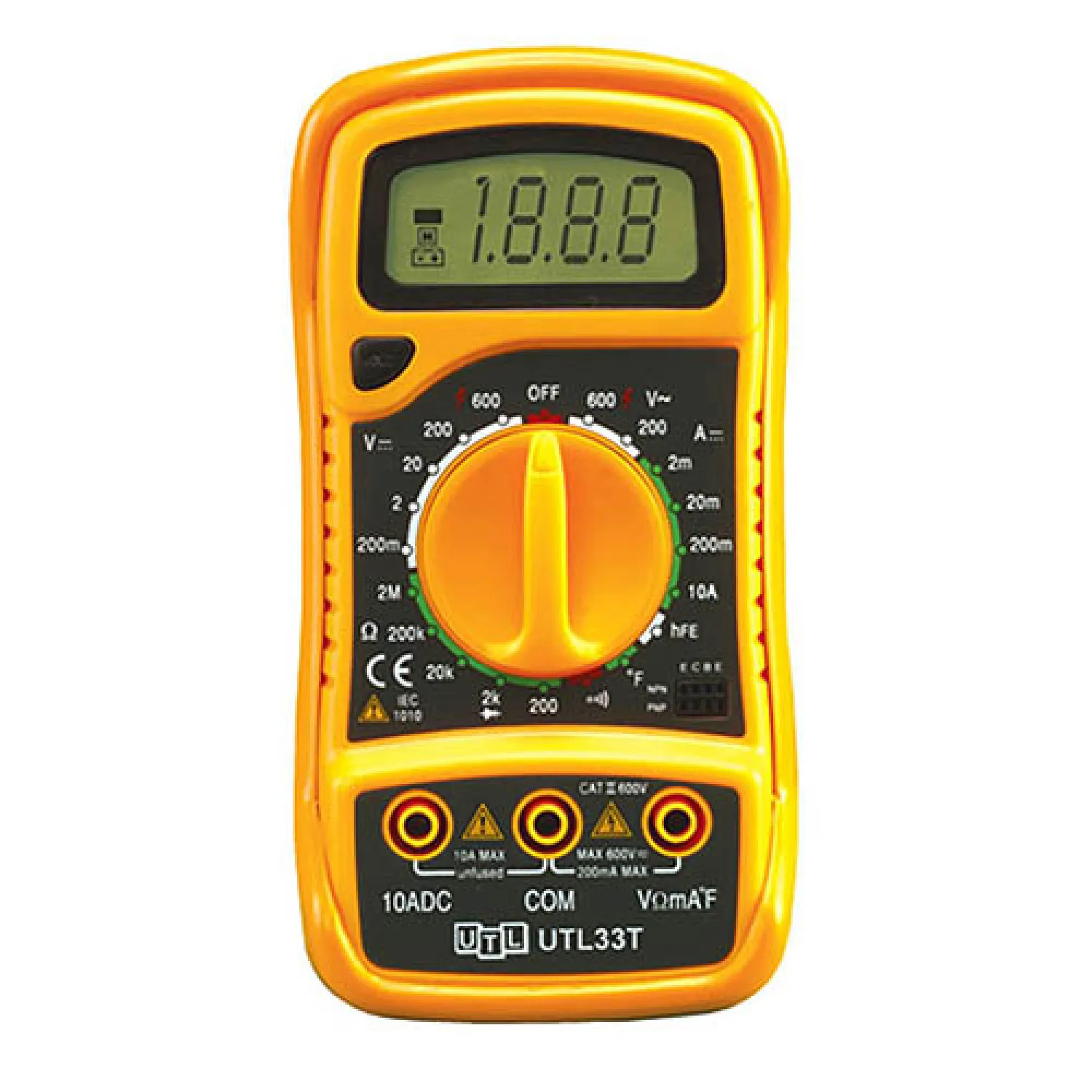 Uei UTL33T UEI UTL33T Digital Multimeter (600V AC/DC, 10A DC) w/Temperature Probe