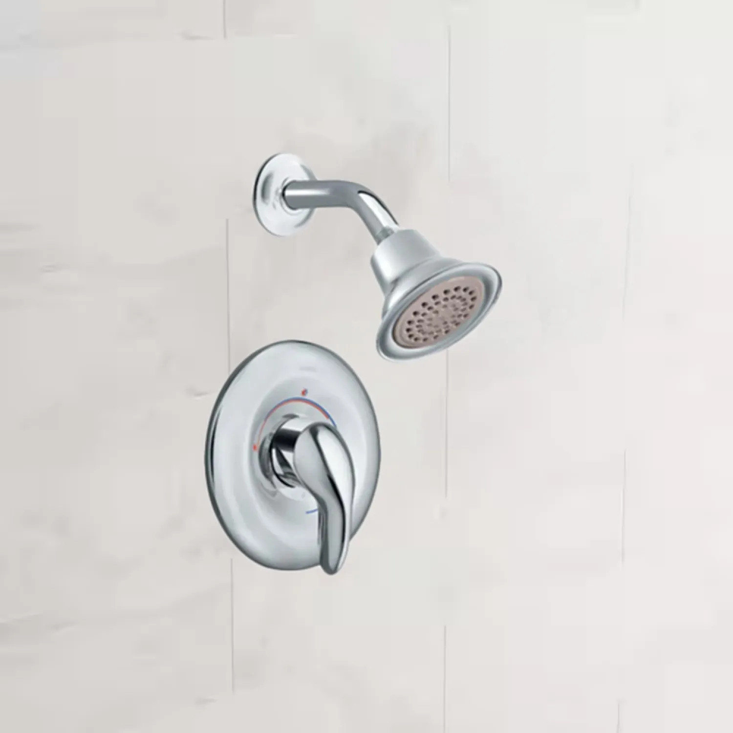 Moen TL2302ST Moen Villeta Posi-Temp Single-Handle Shower Faucet, One-Function, 2.5 GPM, Lever Handle, Satine - TL2302ST 