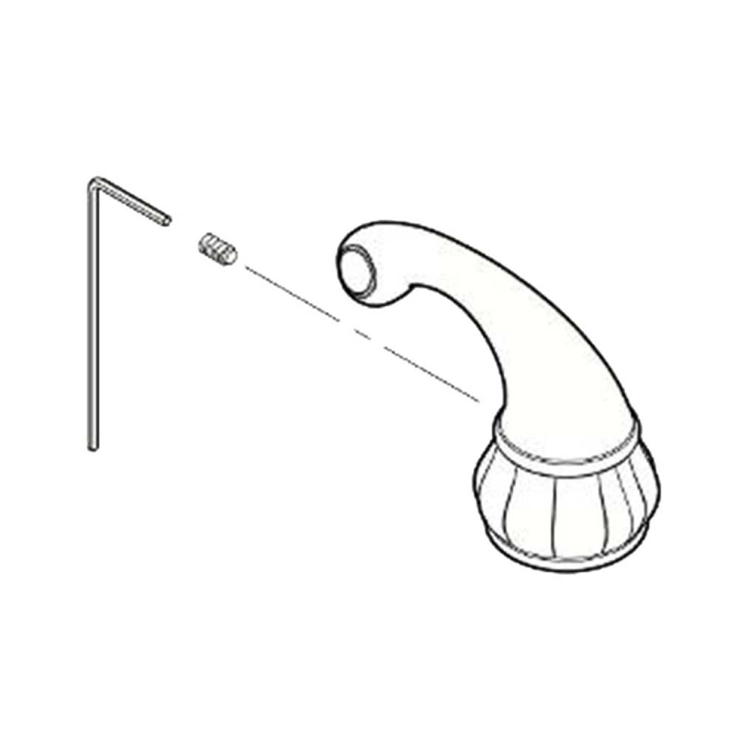 Pfister 940-027A Pfister 940-027A Polished Chrome Handle With Screw Set