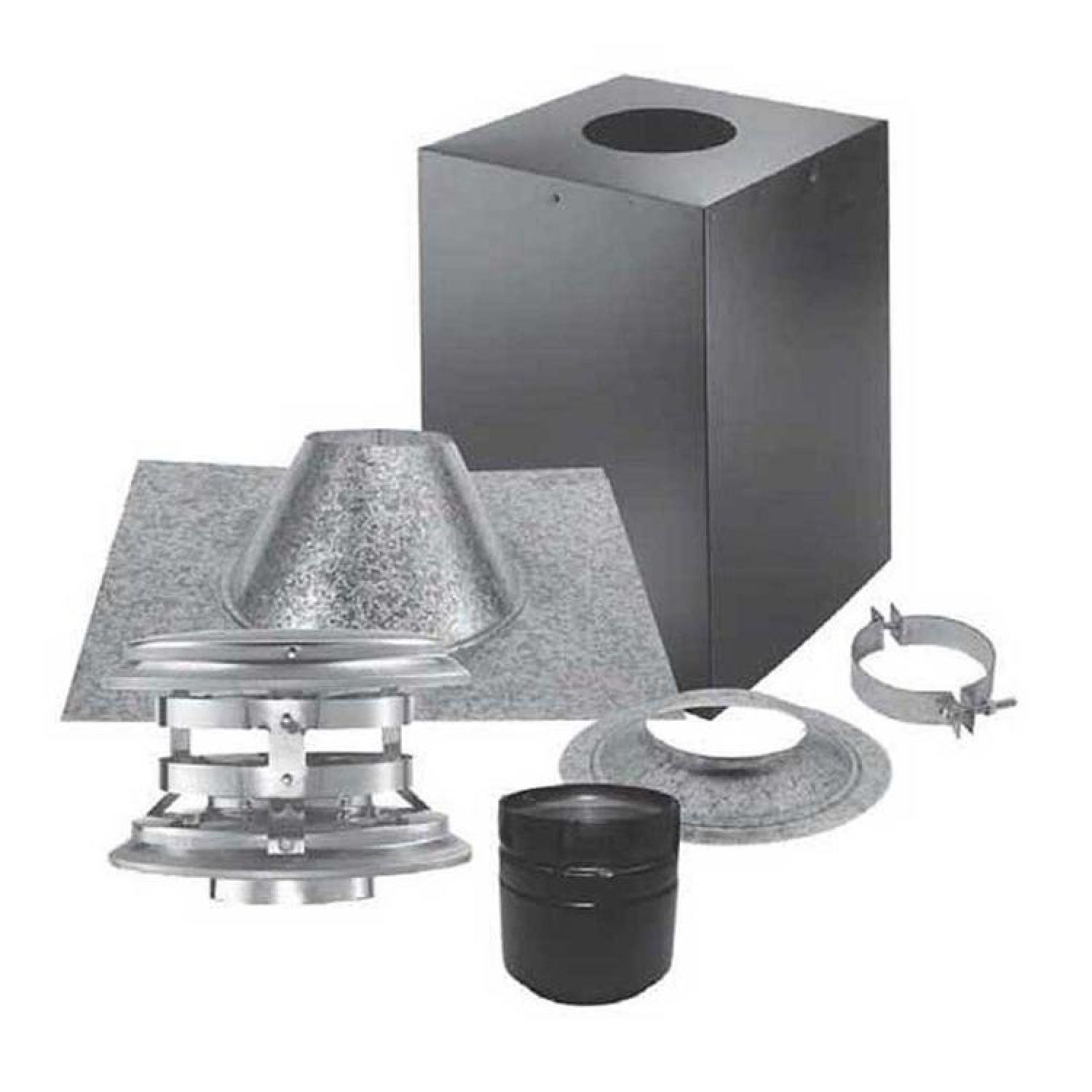 M&G DuraVent 3PVP-KVB DuraVent 3PVP-KVB PelletVent Pro 3-Inch Vertical Cathedral Ceiling Kit