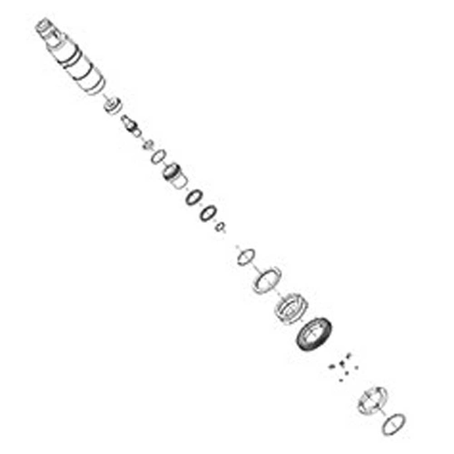 Milwaukee 38-50-5275 Spindle Slev/Gear Assembly