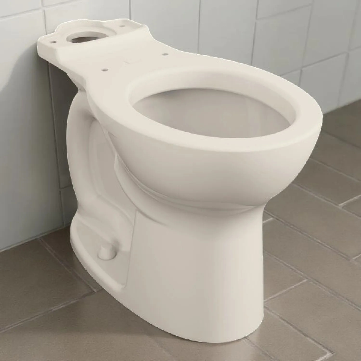 American Standard 3517B.101.222 American Standard Cadet PRO Round Toilet Bowl Only, Right Height, PowerWash, WaterSense Certified, Vitreous China, Linen - 3517B.101.222