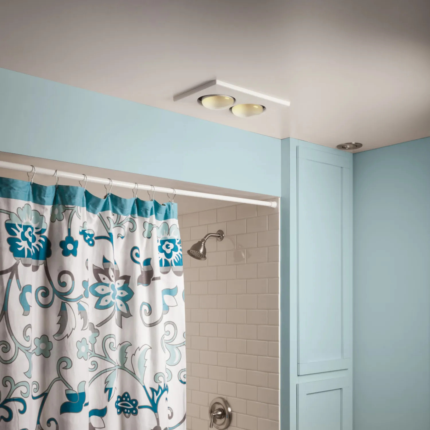 Broan 164 Broan-NuTone Ceiling Bathroom Exhaust Fan with Infrared Heater, 70 CFM - 164