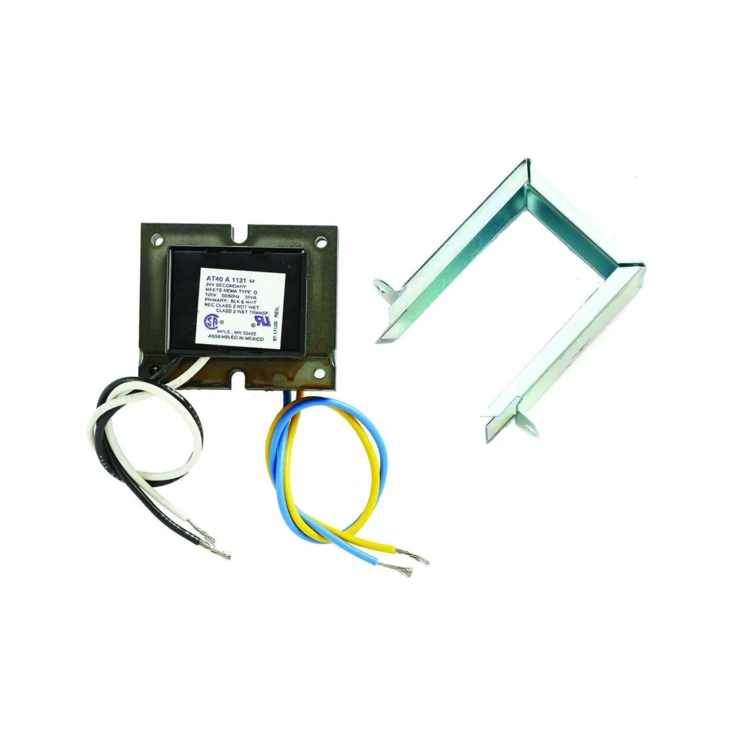 Honeywell AT20A1123 Resideo Foot Mounted 120 Vac Transformer with 9