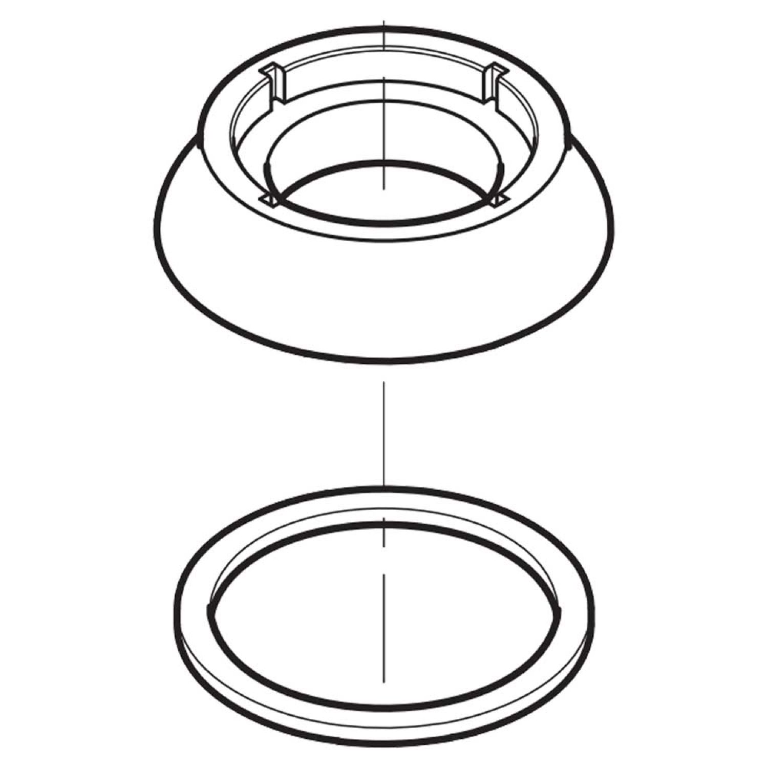 Pfister 961-074S Pfister 961-074S Pull-Out Spout Base, Stainless Steel