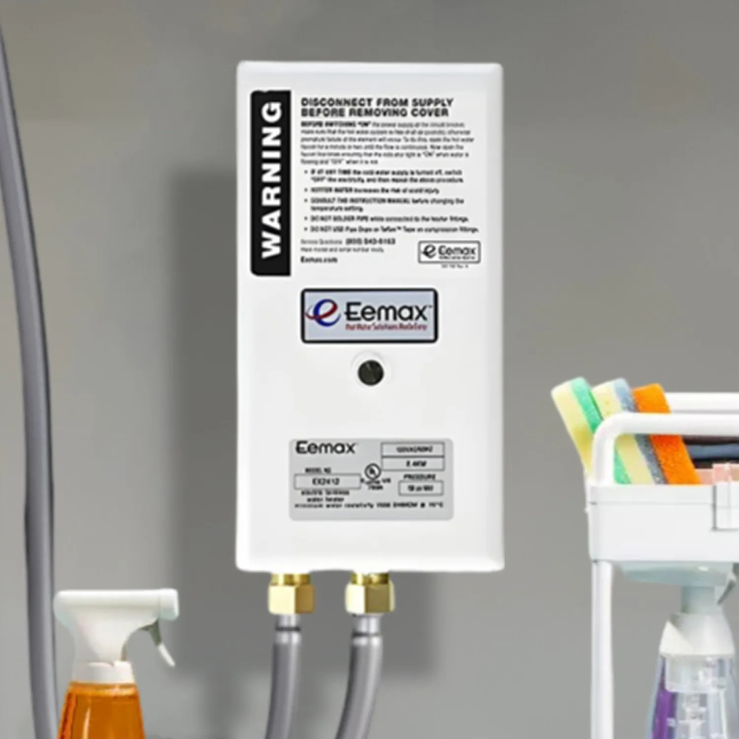 Eemax EX3012T EEMax On-Demand Electric Tankless Water Heater, Temperature Control, 2.0 GPM, 120v, 25A - EX3012T