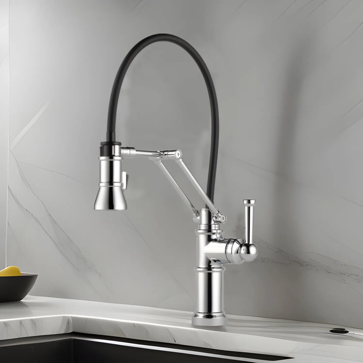 Brizo 63225LF-PC Brizo Artesso Single-Handle Articulating Kitchen Faucet w/ 2-Function Sprayer, MagneDock, 1.8 GPM, Polished Chrome - 63225LF-PC 