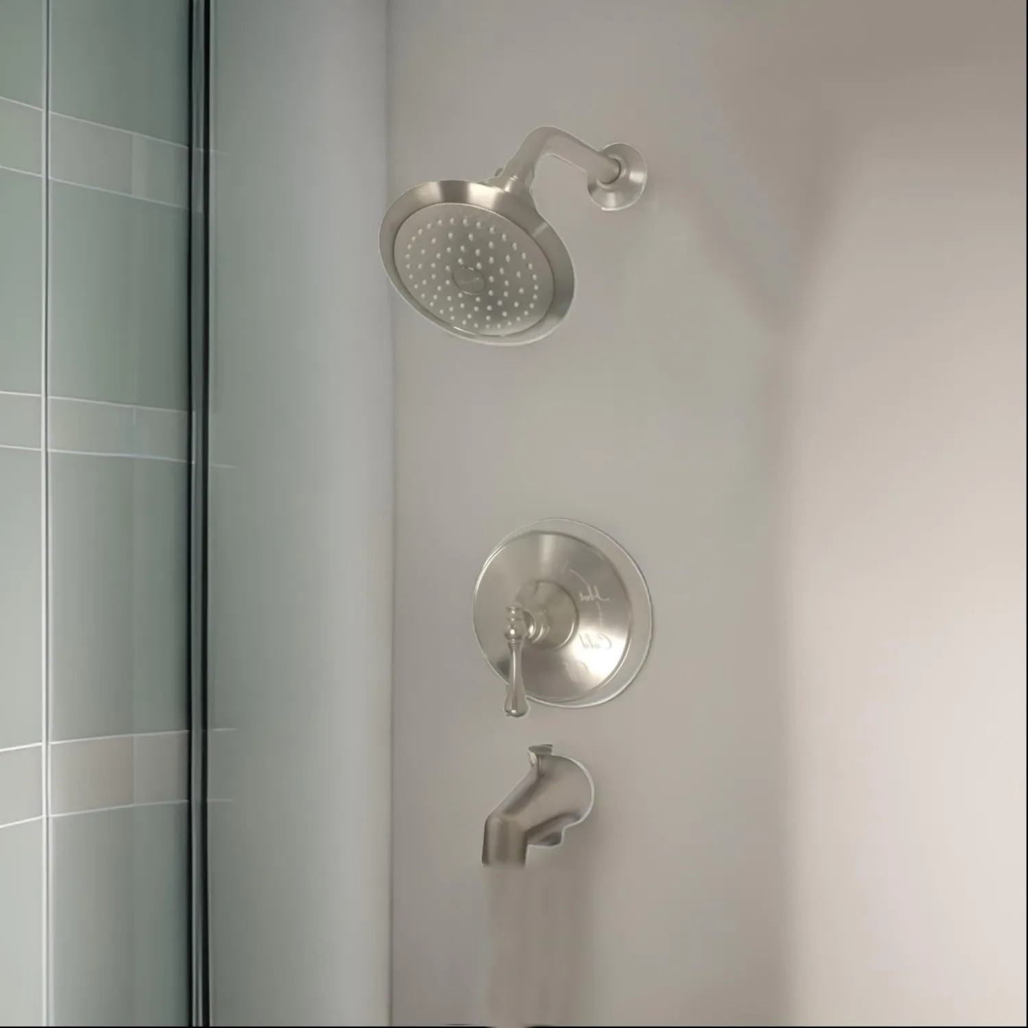Kohler T16113-4A-BN Kohler Revival R-Temp Brushed Nickel Bath and Shower Faucet Trim with Lever Handles, Brass, 1/2-inch Connection Size, NPT, - K-16213-4A-BN
