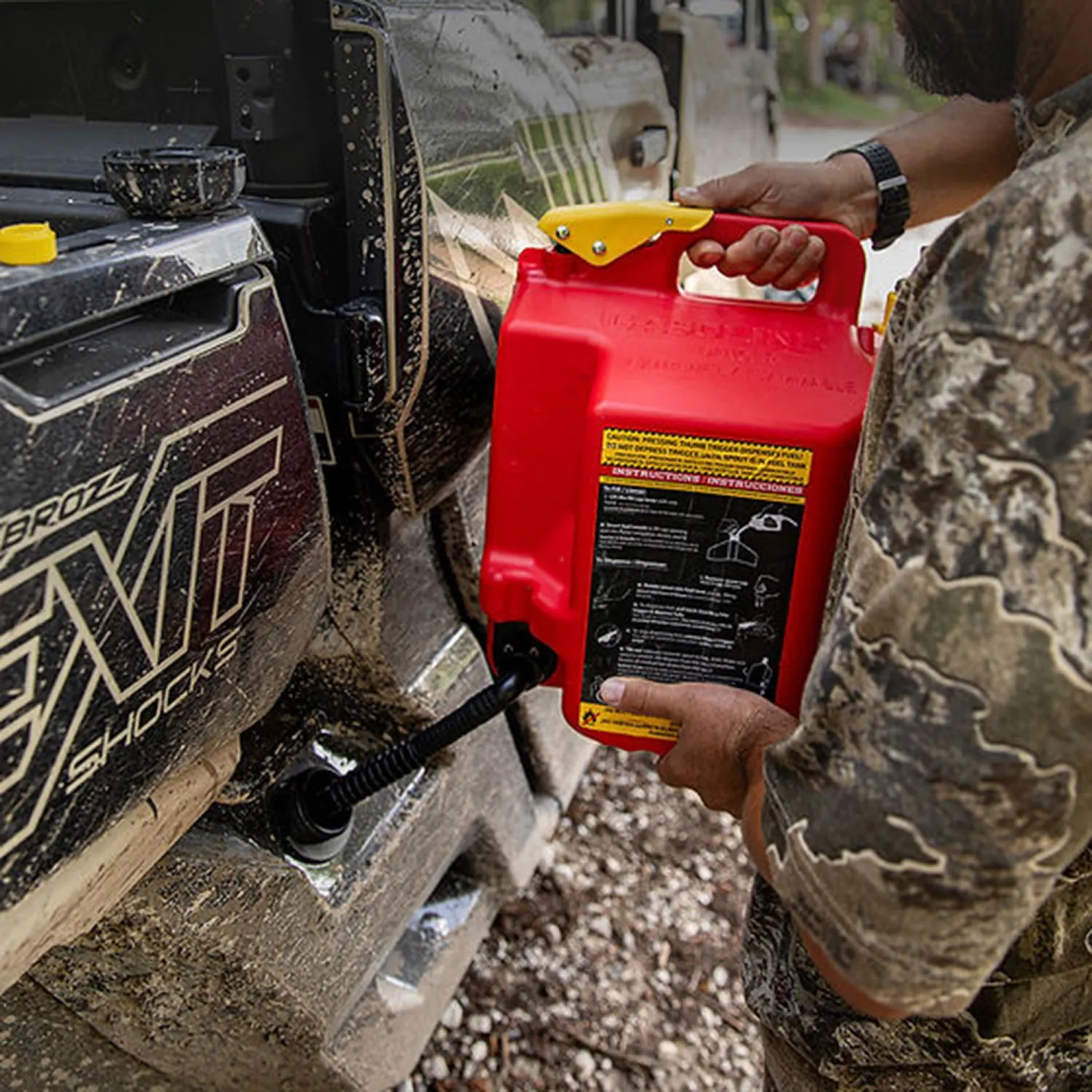 SureCan SUR5SFG2 SureCan Red Type II Safety Can for Gasoline, 5 Gallon - SUR5SFG2