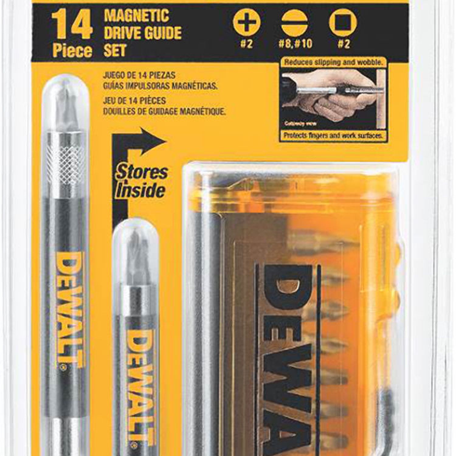 Dewalt DW2097CS Dewalt DW2097CS Bit Drive Guide Set, 14 Pieces, 1/4in Hex Shank