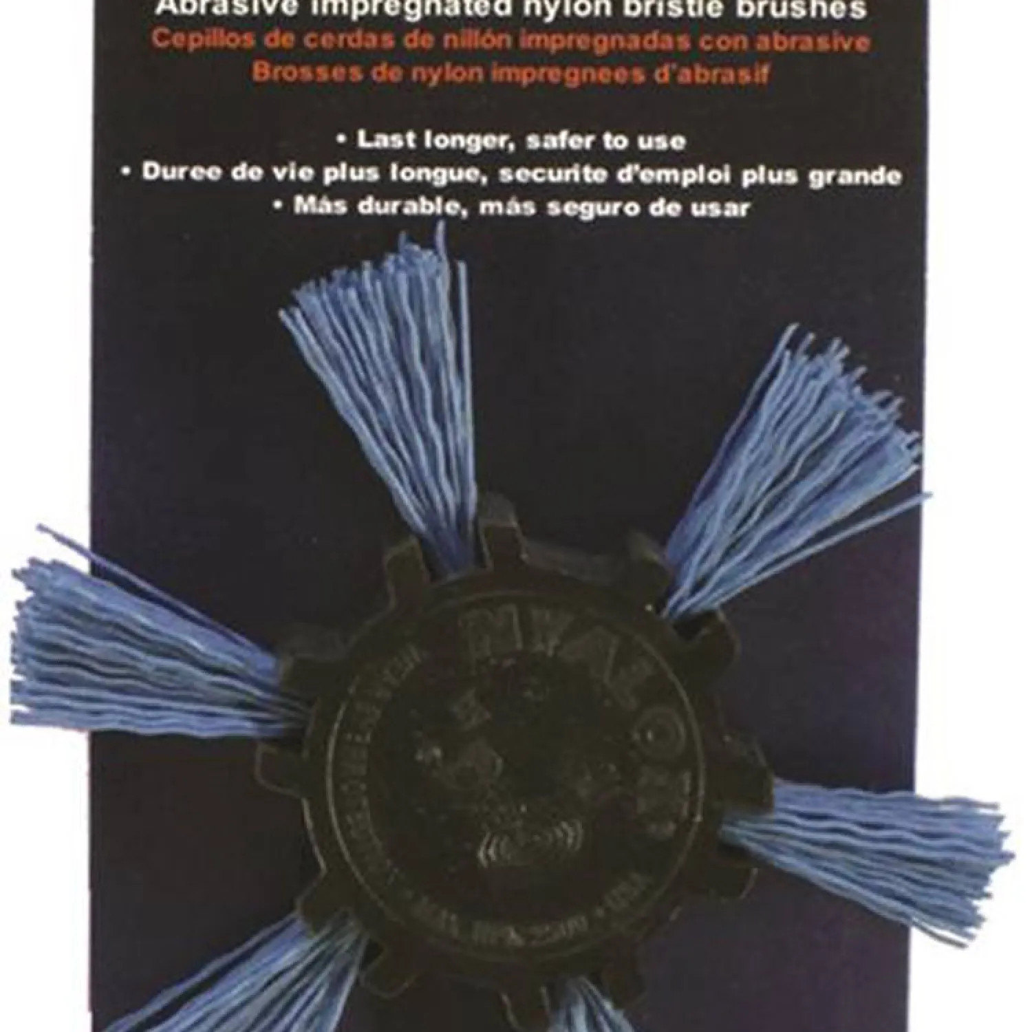 Dico 541-788-4 Nyalox 541-788-4 Multi-Purpose Flap Wheel Brush, 4in Dia, 240 Grit, Fine, Nylon, Blue