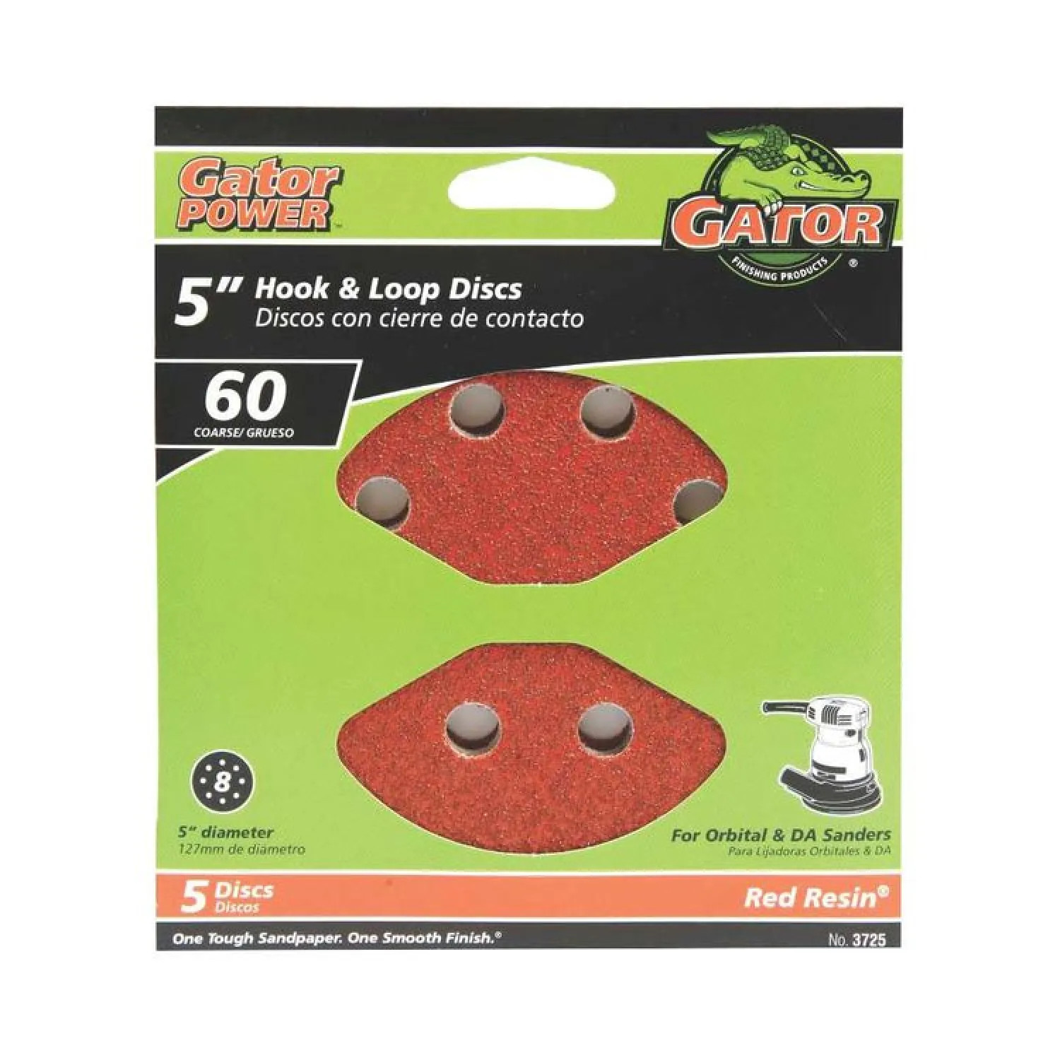 Gator 3725 Gator 3725 Sanding Disc, 5 in, 60 Grit