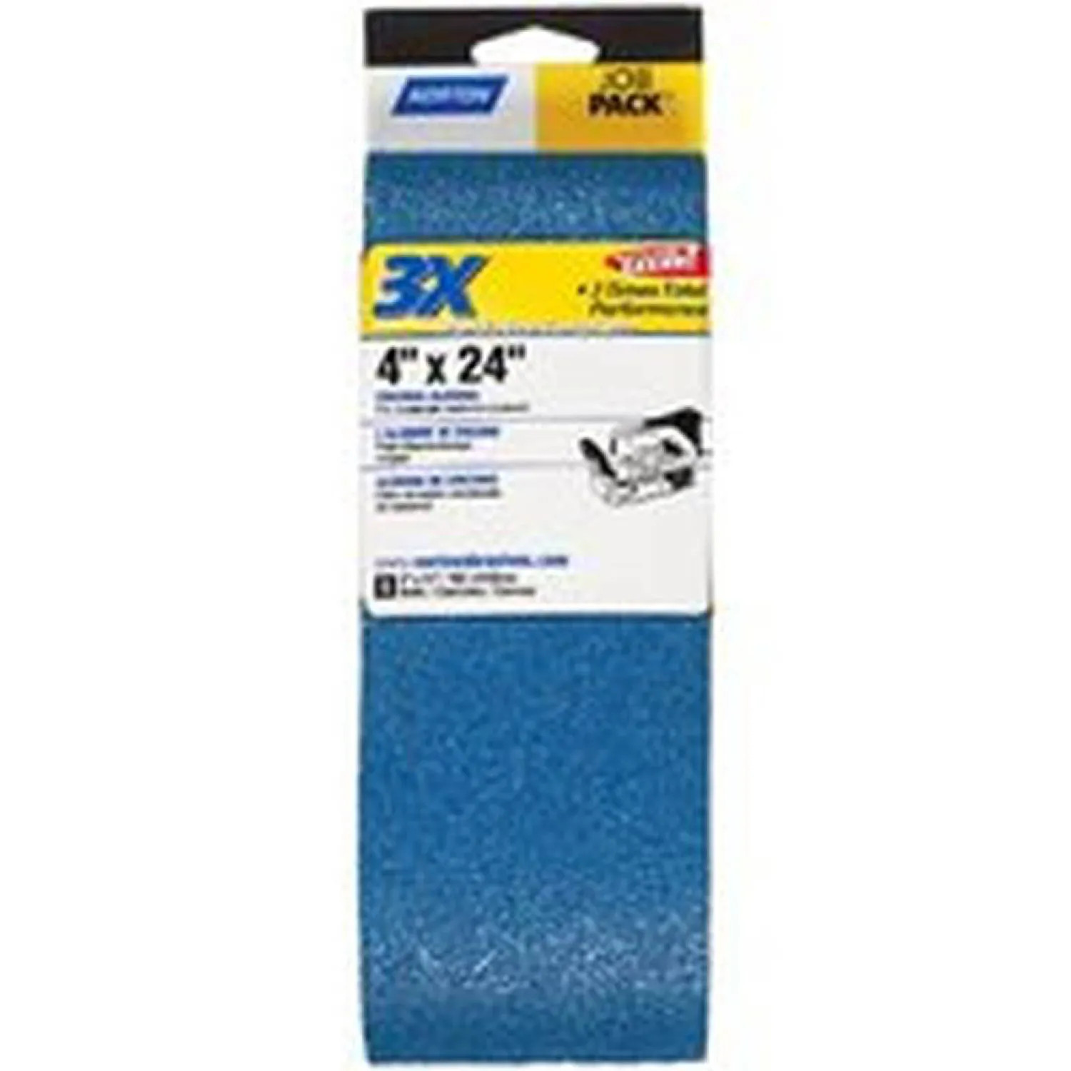Norton 49274 Norton 49274 3X High Performance Power Sanding Belt, 24 in x 4 in, 120 Grit