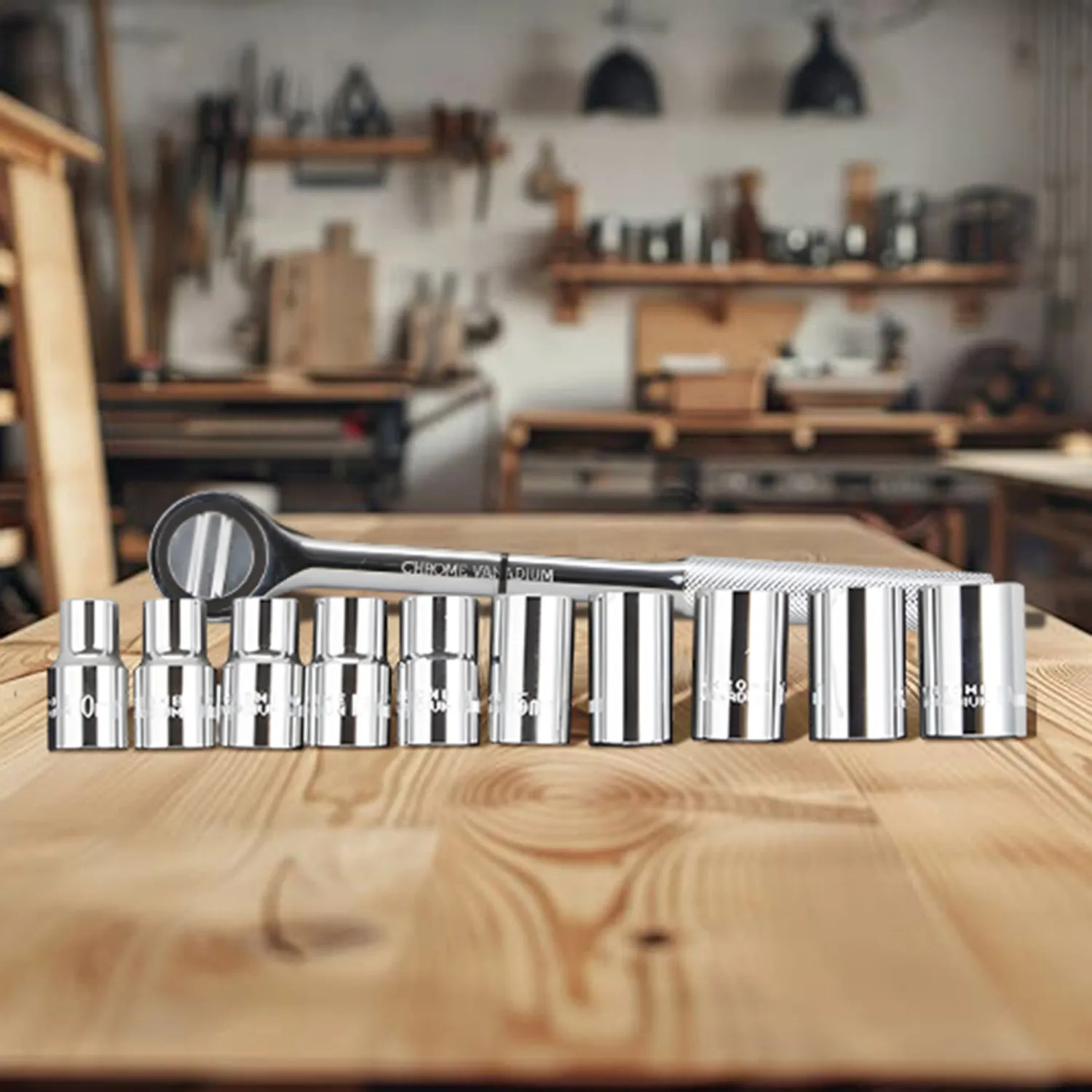 Vulcan 11PC-4M Vulcan 11-Piece Socket Set, 1/2