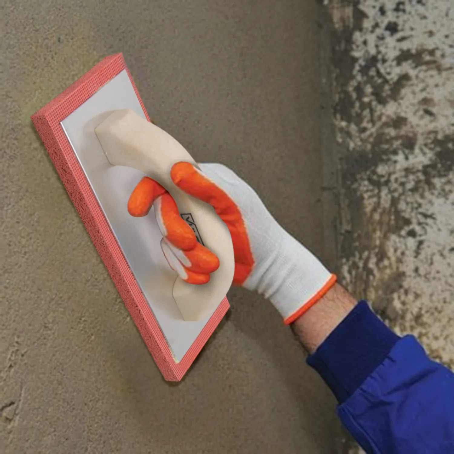 Vulcan 16040 Vulcan Masonry Float with Molded Sponge Rubber Blade and Plastic Handle - 16040