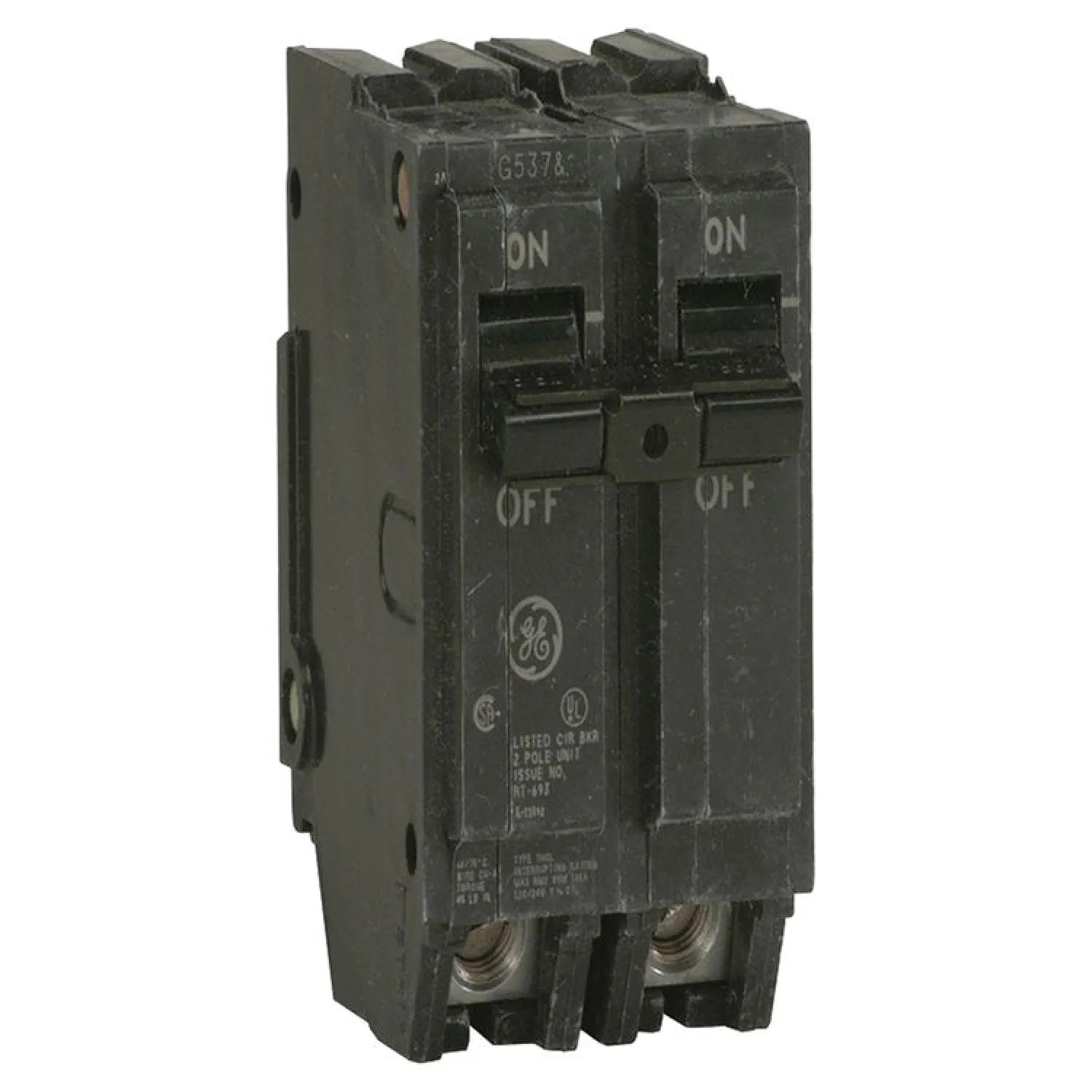 GE THQL2130 GE THQL2130 Type THQL Q-Line Standard Circuit Breaker, 120/240 VAC, 30 A, 2 P, 10 kA