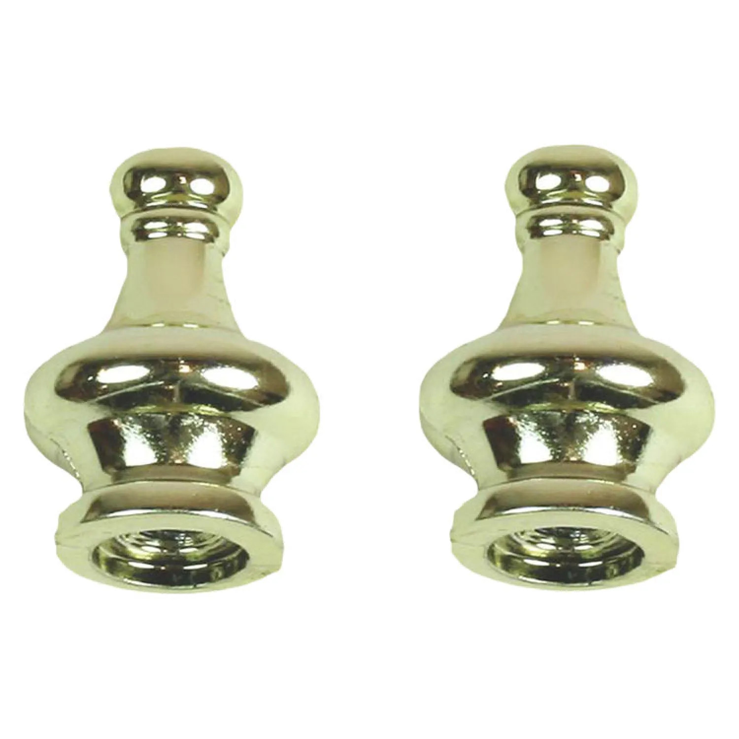 Jandorf 60102 Jandorf 60102 Tapped Pyramid Finial, 1/4-27, 1-1/4 in L, Solid Brass