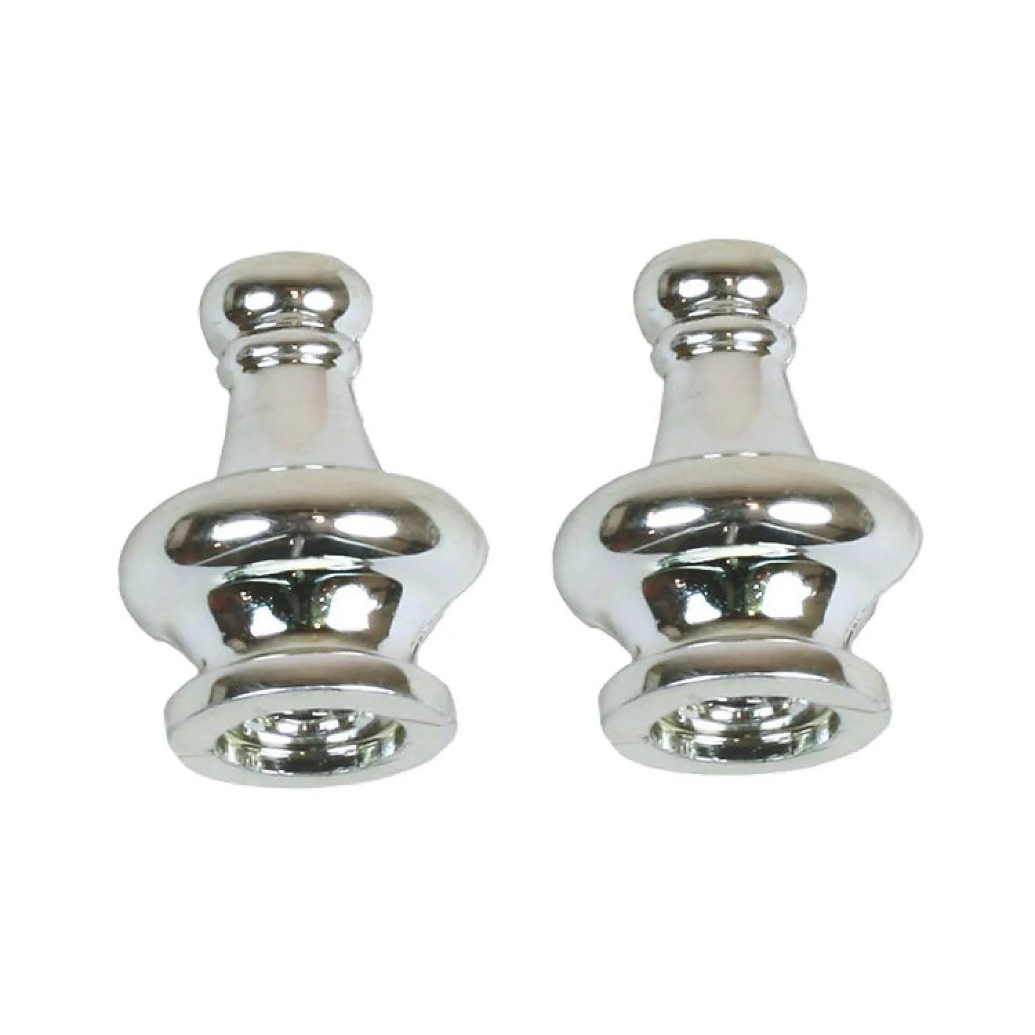Jandorf 60103 Jandorf 60103 Tapped Pyramid Finial, 1/4-27, 1-1/4 in L, Nickel