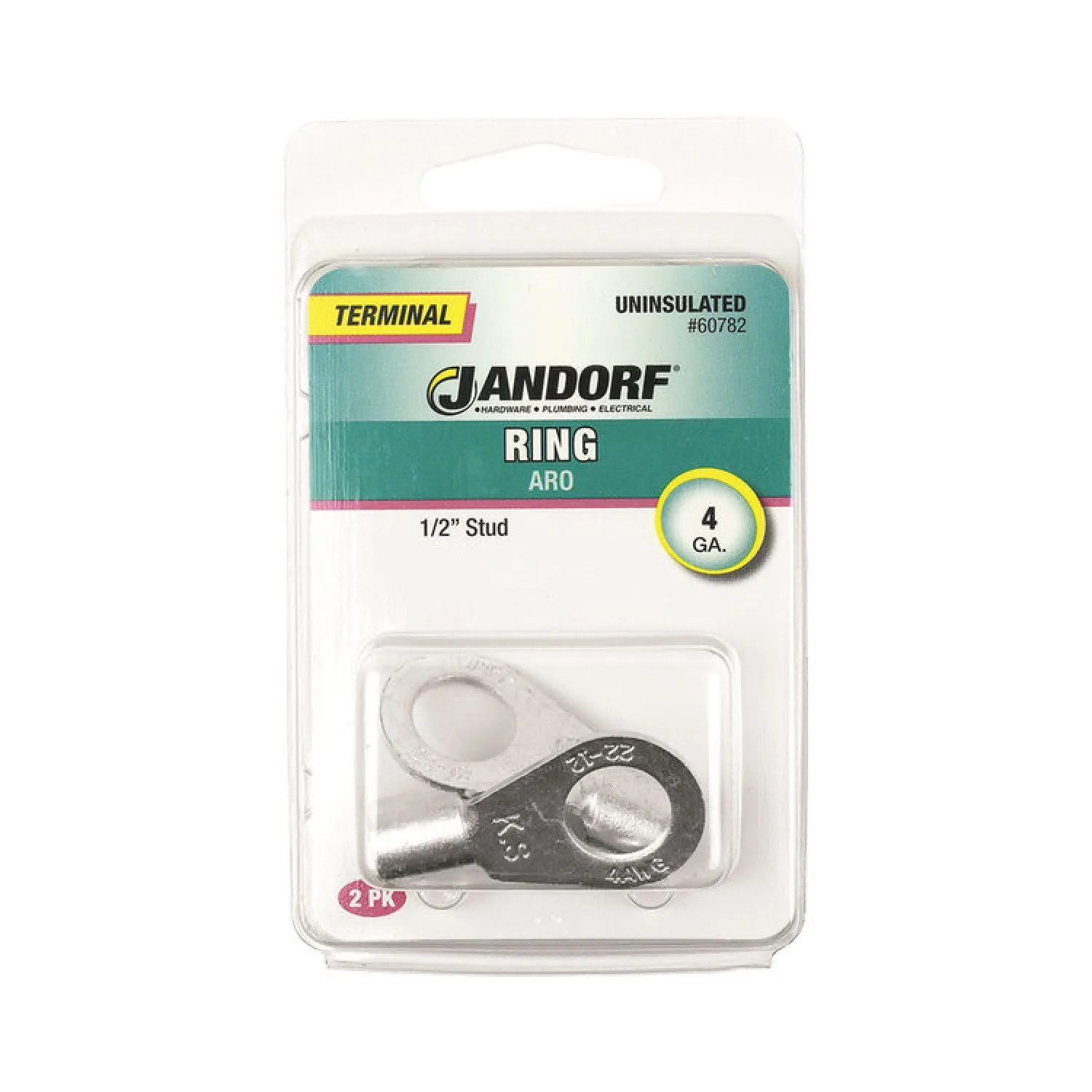 Jandorf 60782 Jandorf 60782 Ring Terminal, 4 AWG, Non-Insulated