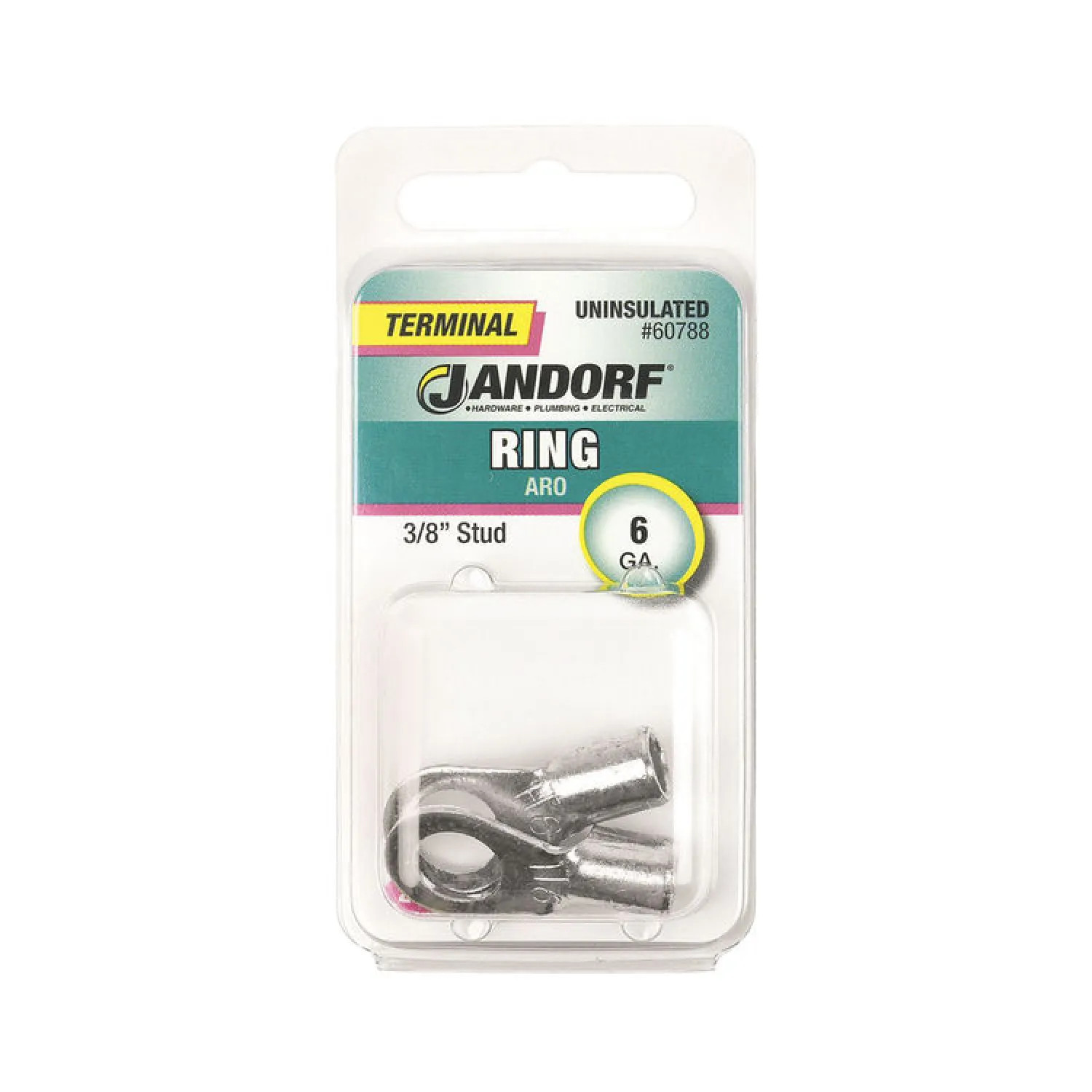 Jandorf 60788 Jandorf 60788 Ring Terminal, 6 AWG, Non-Insulated