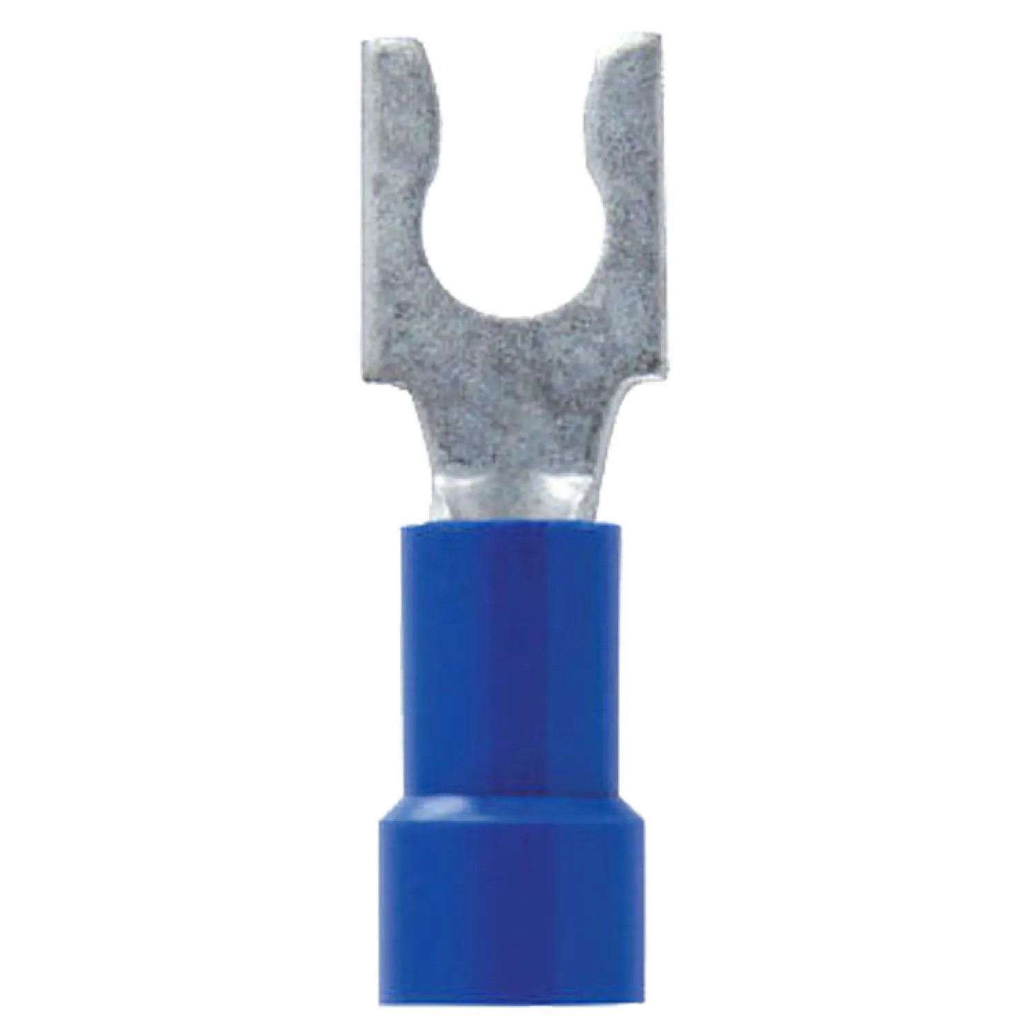 Jandorf 60919 Jandorf 60919 Locking Spade Terminal, 16 - 14 AWG, 600 V, Insulated, Tin Plated Copper, Blue