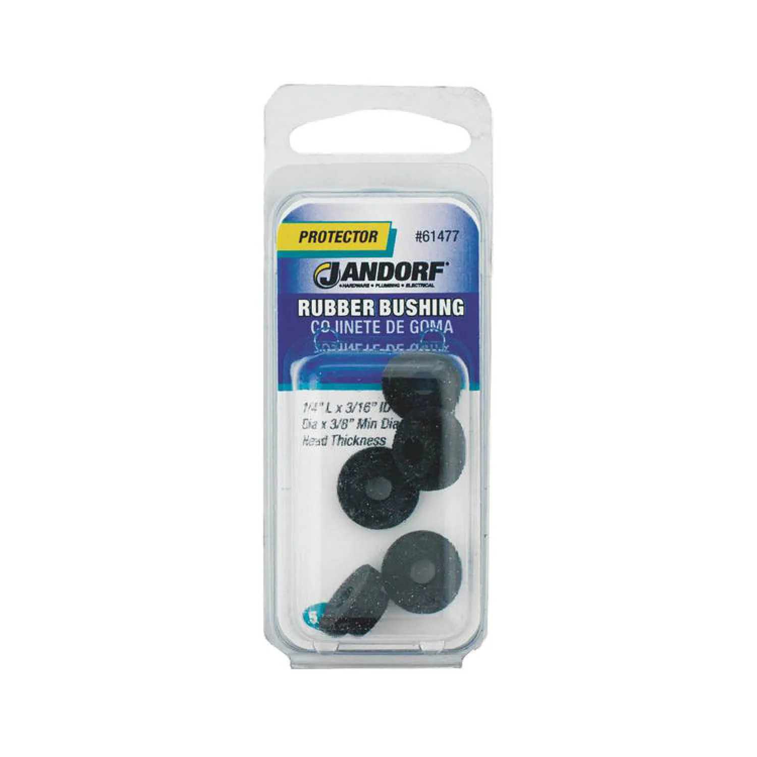 Jandorf 61477 Jandorf 61477 Insulated Conduit Bushing, 3/16 in, Rubber
