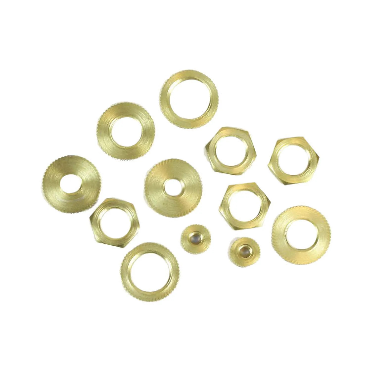 Orrco 60168 Orrco 60168 Locknut Assortment, Brass, Solid Brass
