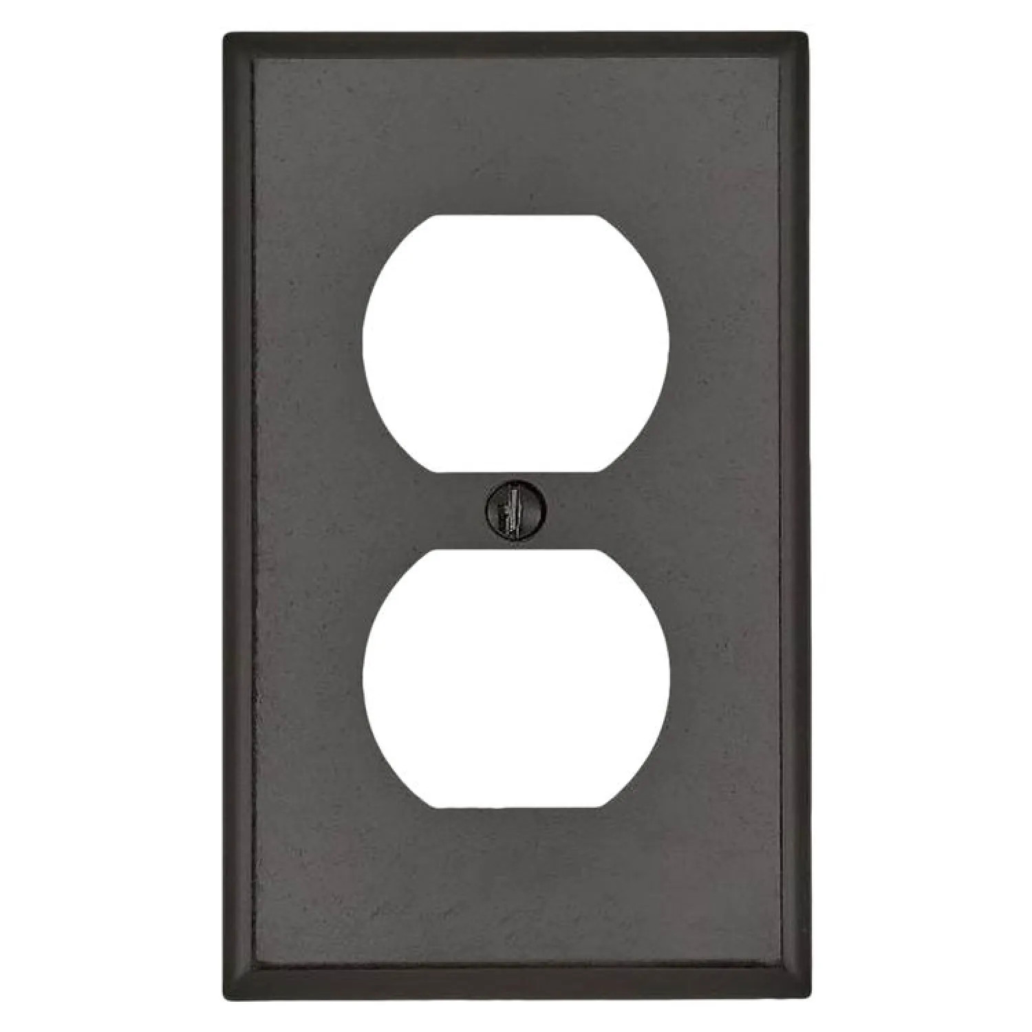 Leviton 001-85003-000 Leviton 001-85003-000 1-Duplex Receptacle Standard Size Wall Plate, 1 Gang, 4-1/2 in L X 2-3/4 in W 0.22 in T, Brown