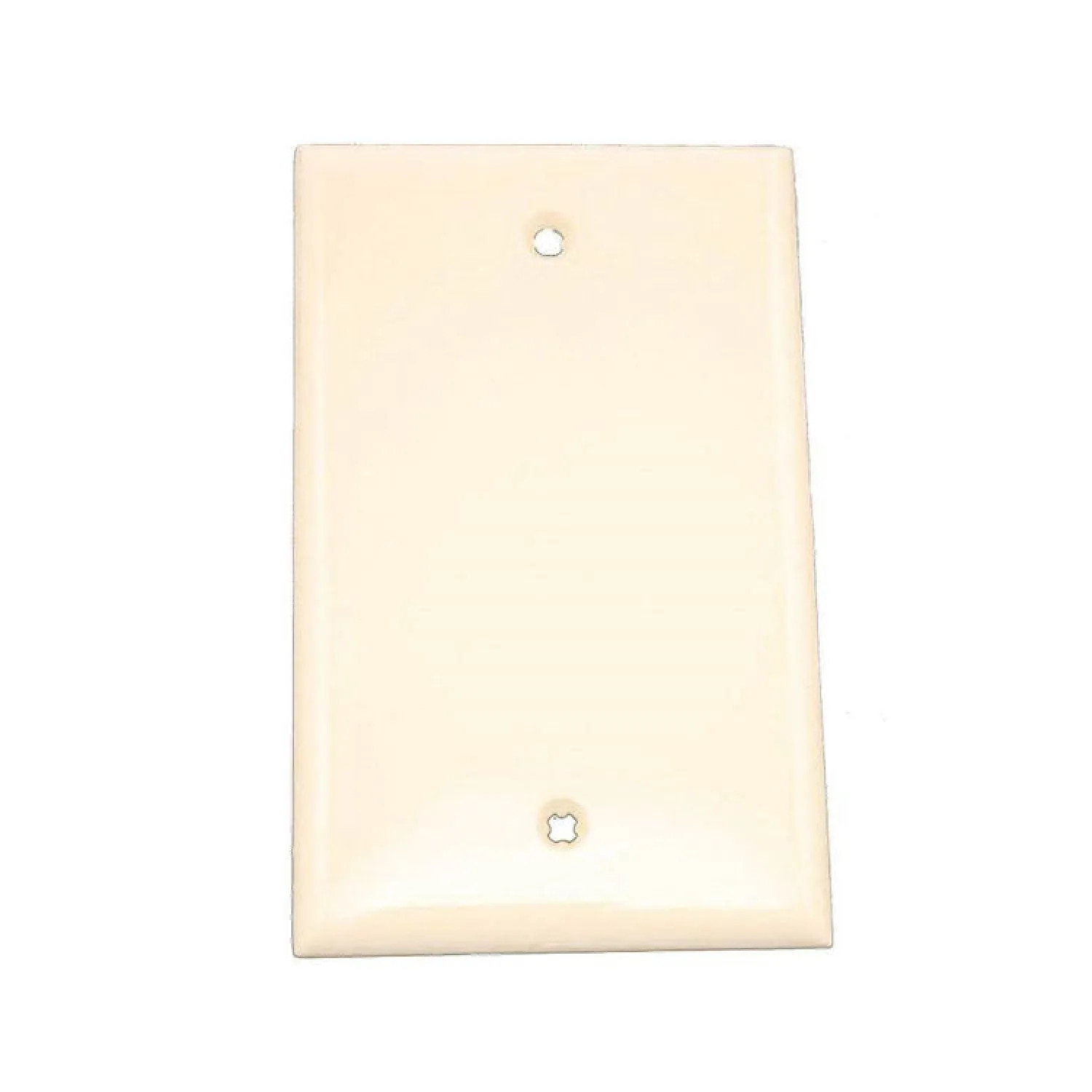 Leviton 005-80514-00T Leviton 005-80514-00T 1-Blank Midway Size Wall Plate, 1 Gang, 4-7/8 in L X 3-1/8 in W 0.255 in T, Light Almond