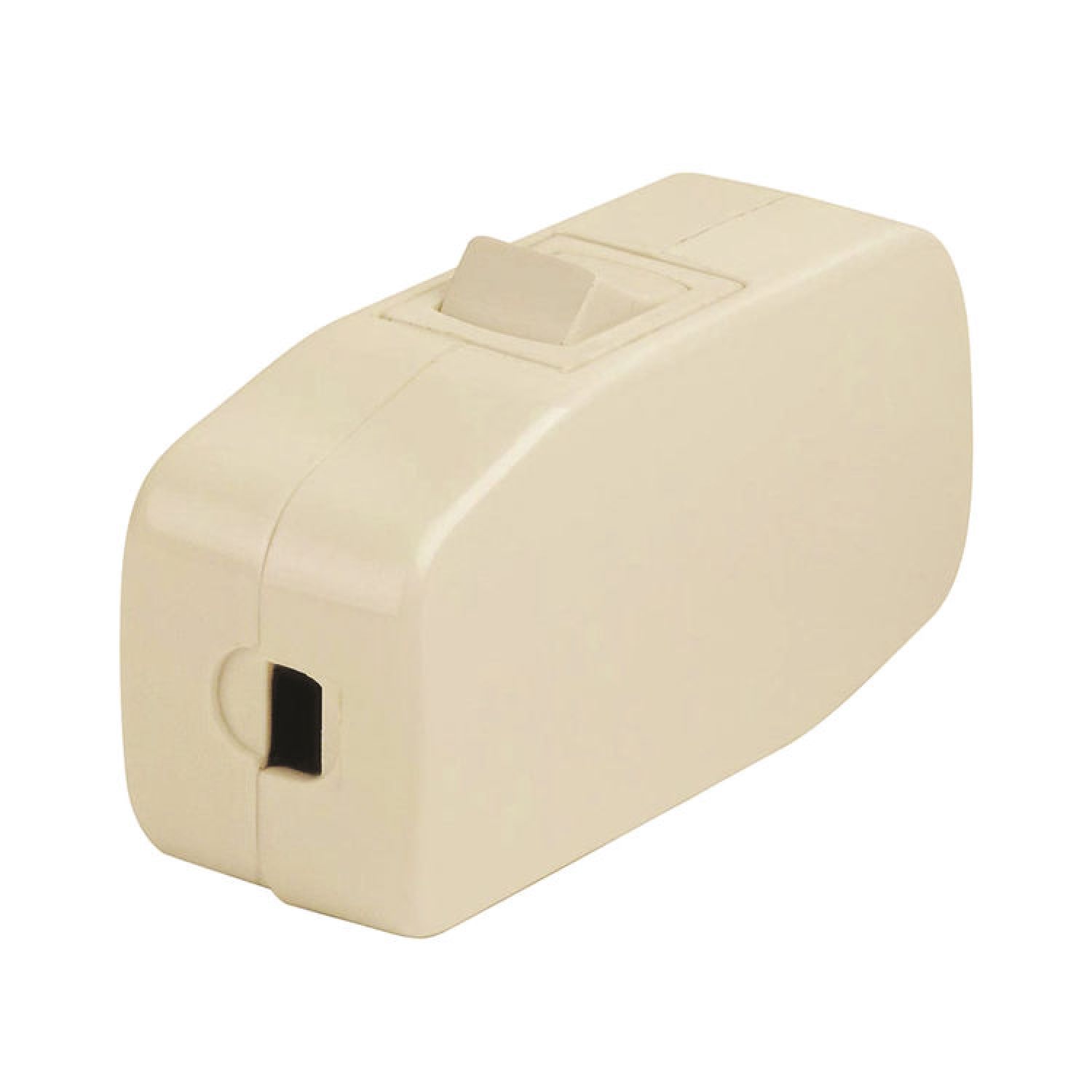Leviton 011-05410-00I Leviton 011-05410-00I Feed Through Heavy Duty Residential Grade Cord Switch, 125 VAC, 3 A, Ivory