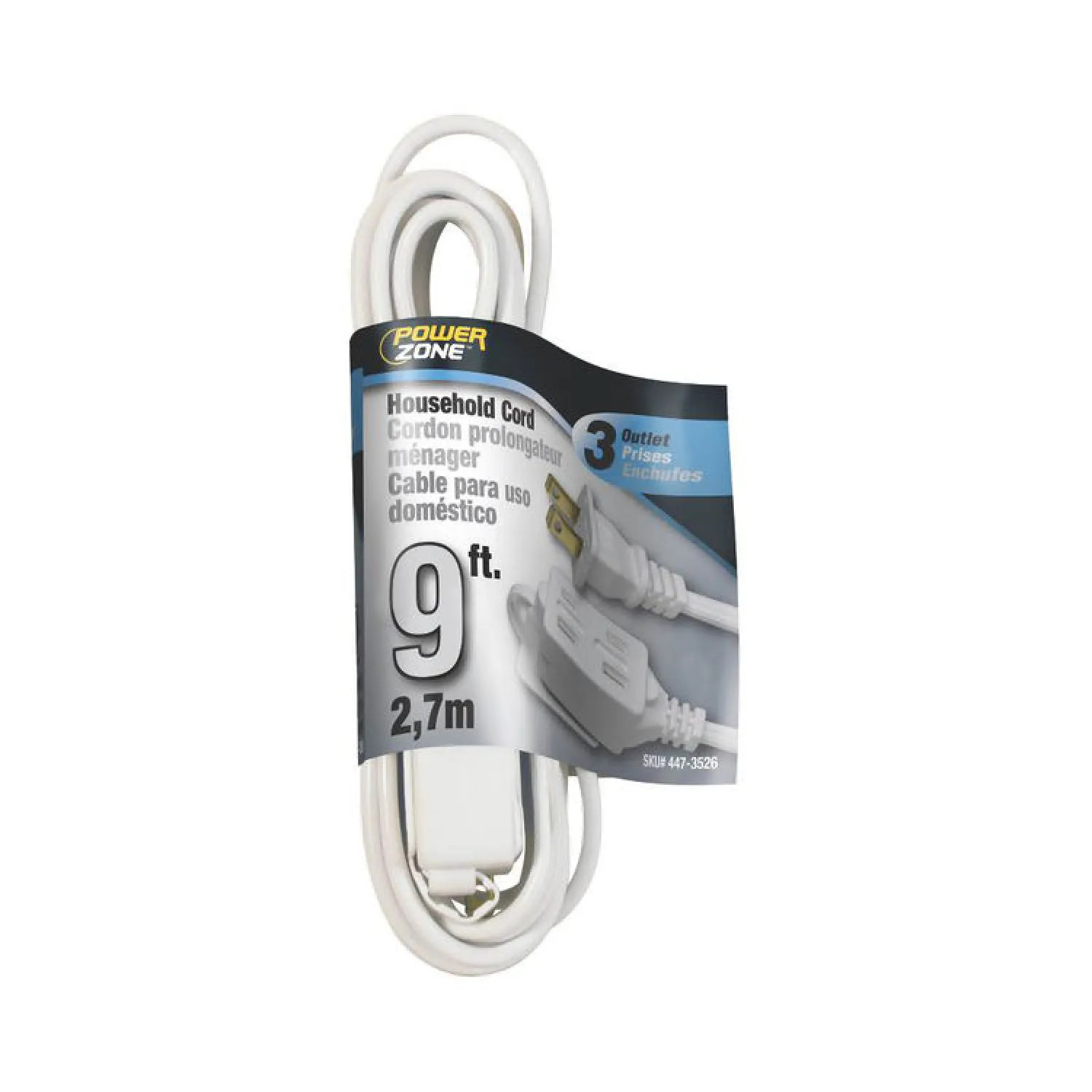 Power Zone OR660609 Powerzone OR660609 SPT-2 Extension Cord, 16/2, 9 ft