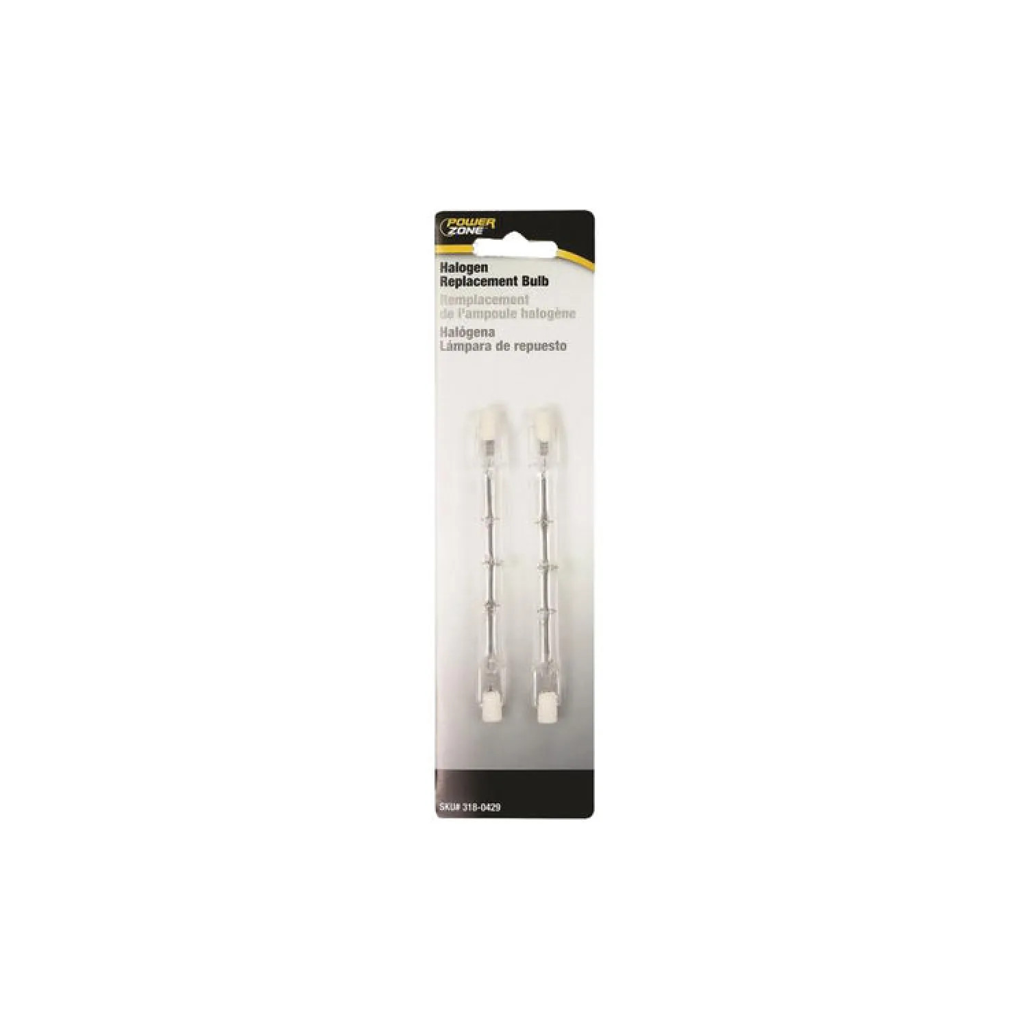 Power Zone ORHLB500T32P Powerzone ORHLB500T32P Halogen Light Bulbs, Double Ended - T-3 - Clear, 500W/120V