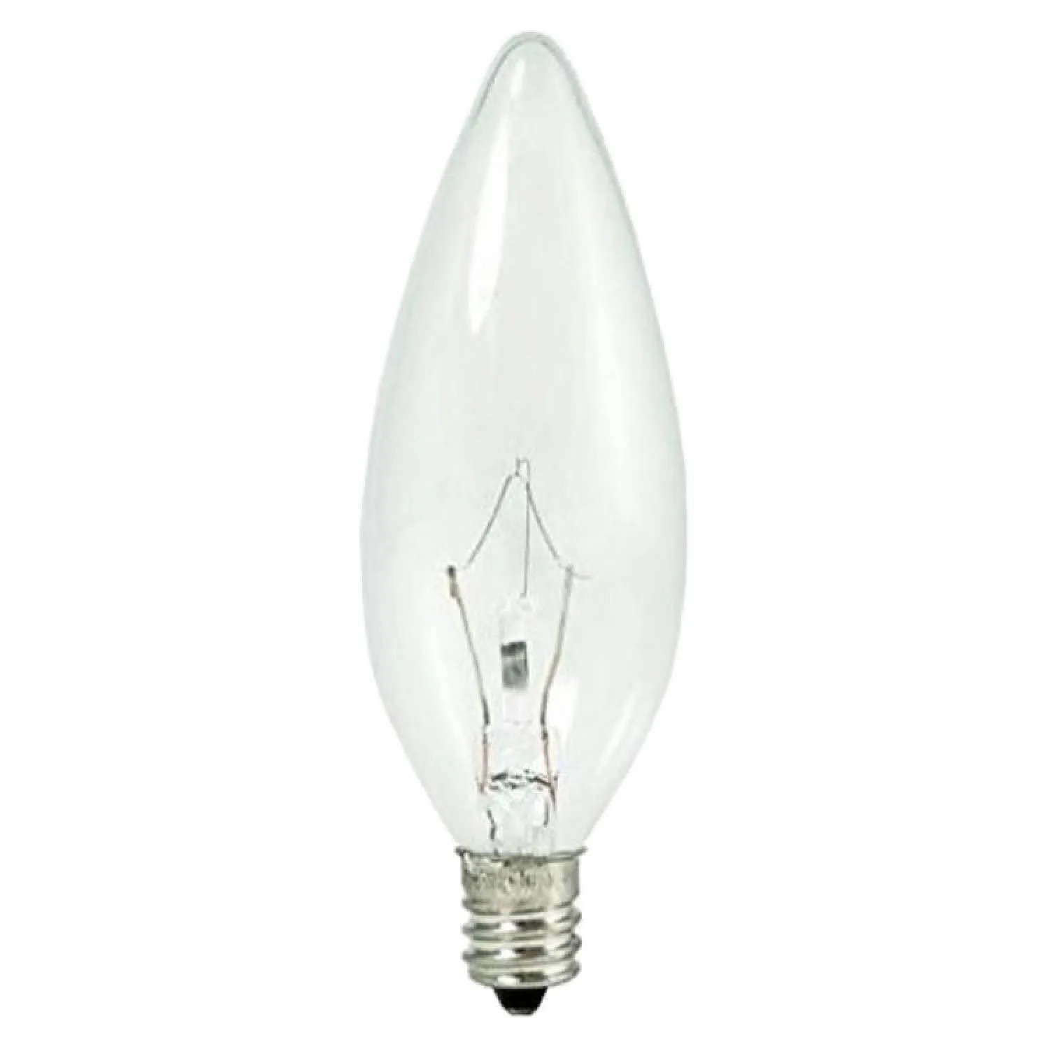 Sylvania 40W/CLR/TORP/CAN Osram Sylvania 13681 Decorative Incandescent Lamp, 40 W, 120 V, B10, Candelabra Screw E12
