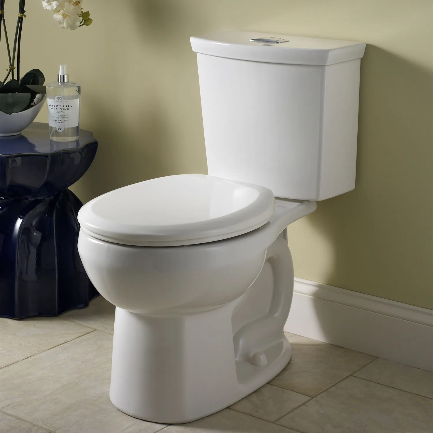 American Standard 2889.218.020 American Standard H2Option Siphonic Dual Flush Two-Piece RoundToilet, EverClean, PowerWash, 12